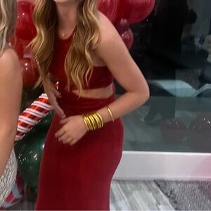 Lulu's Red Cutout Bodycon Dress